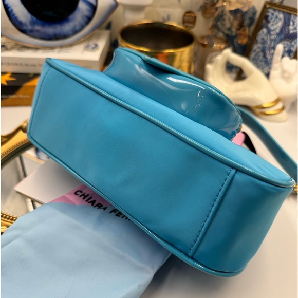 🆕 CHIARA FERRAGNI 🧿 NWT Vicky Eyelike Tote Bag - Borsa a Mano - Blue - Picture 15 of 16